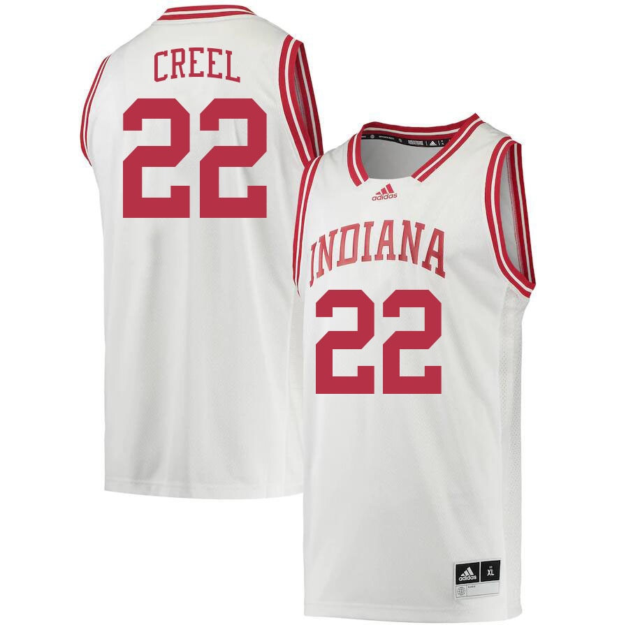 Men #22 Jackson Creel Indiana Hoosiers College Basketball Jerseys Stitched Sale-Retro